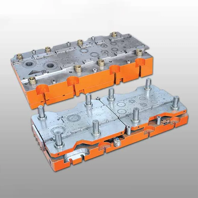 قالب تقدمي مزدوج الصف لقلب ضاغط التيار المتردد